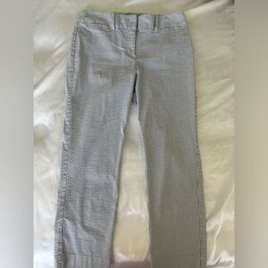 Ann Taylor Textured Pinstriped Slack Pants